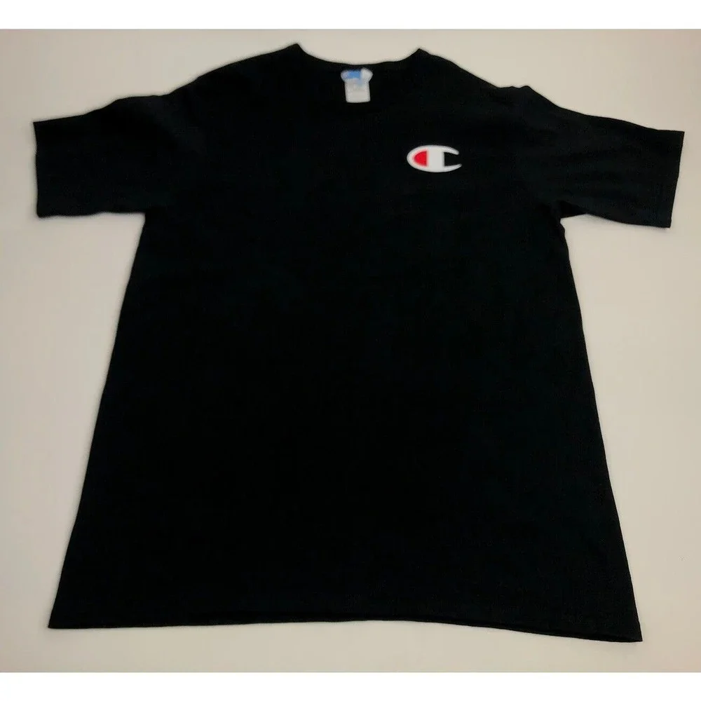 Vintage Champion Athletic T Shirt Black Mens Size XL - Picture 1 of 6